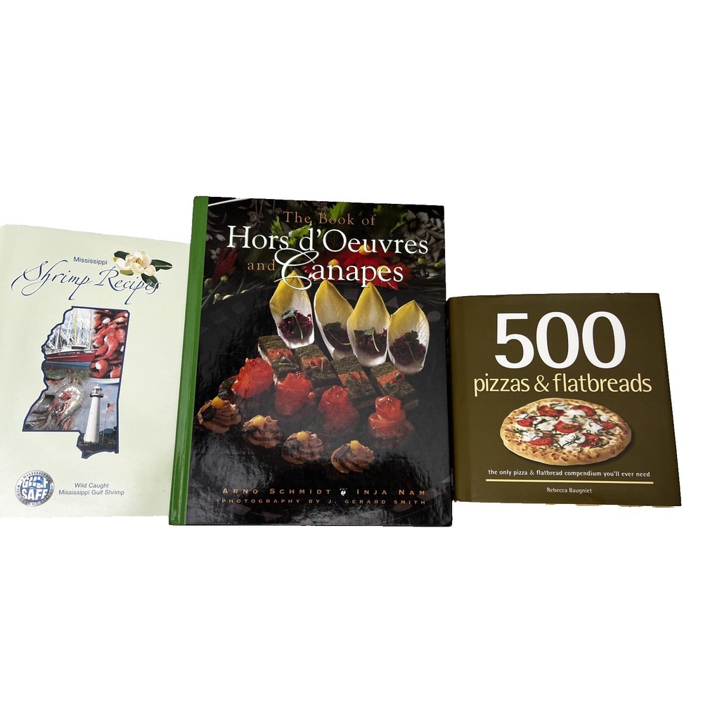 Appetizers Pizza Flatbread Set 3 Books